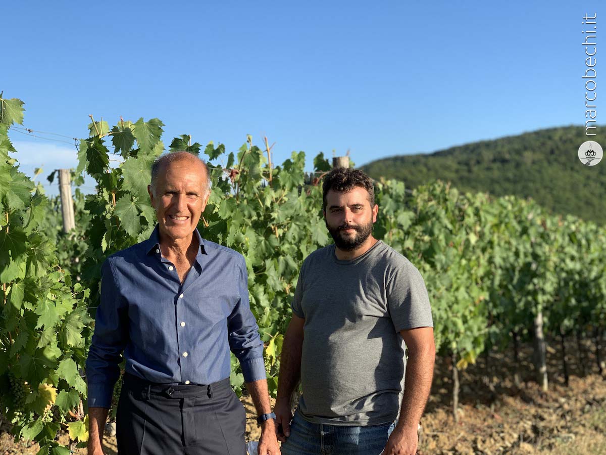 John e Sebastian Matta in Vigna Castello di Vicchiomaggio a Greve in Chianti, la storia e l'accoglienza della famiglia Matta