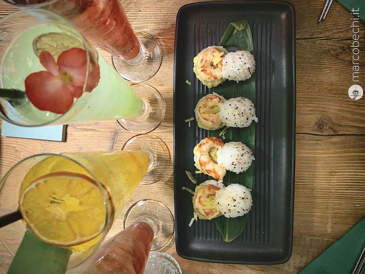 Mini sushi burger di Habitat Firenze