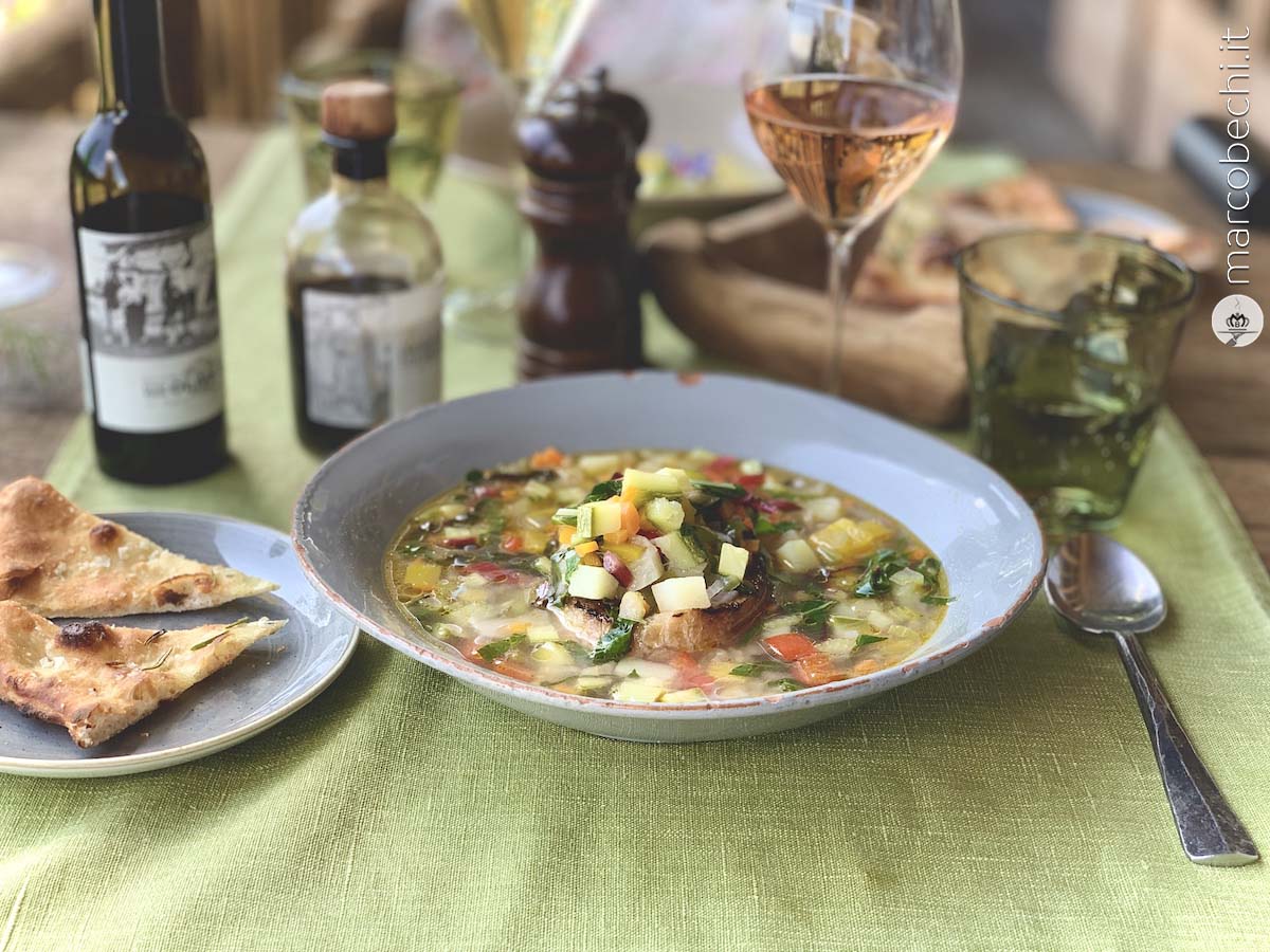 Il Minestrone fatto con le verdure di Borgo Santo Pietro
