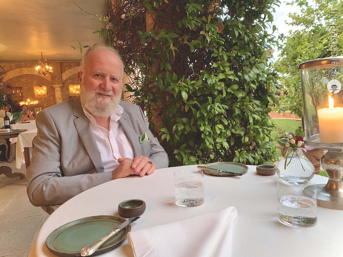 Marco Bechi a tavola a Borgo Santo Pietro - Luxury Resort