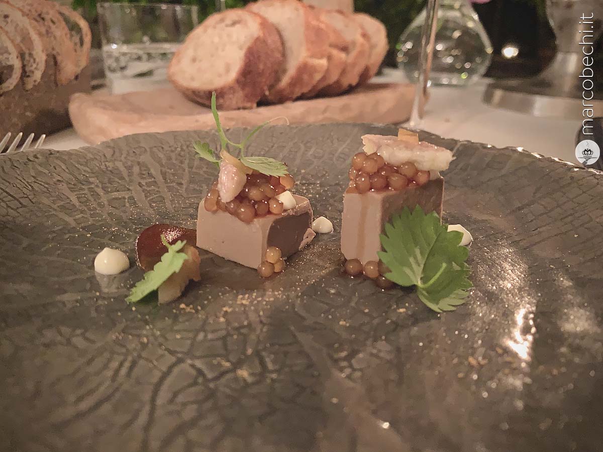 Rigaglia di pollo, Vermouth di Prato, Anguilla affumicata di Meo Modo