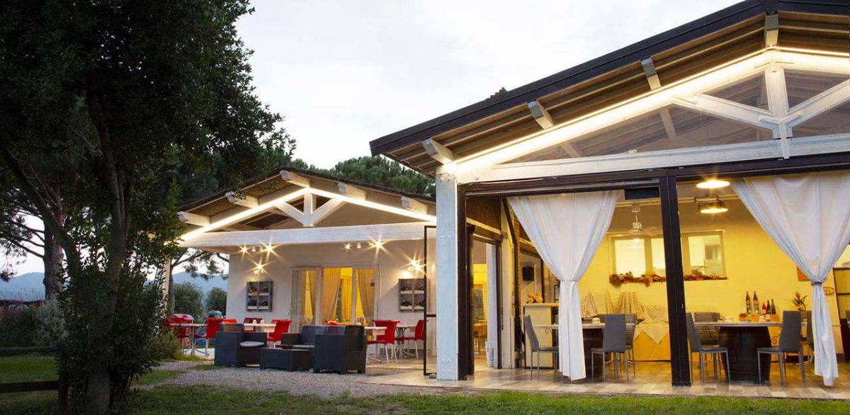 Il ristorante all'aperto