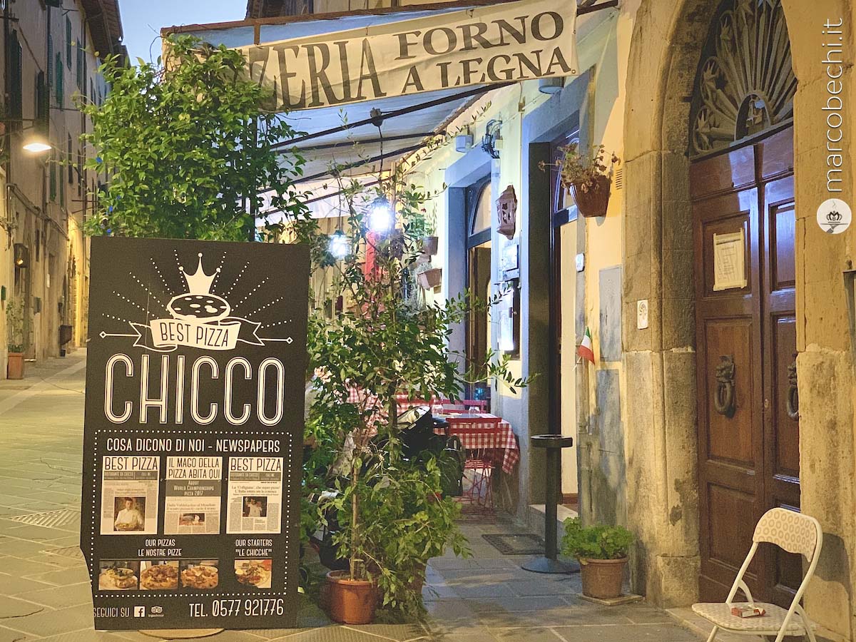 La Pizzeria Chicco di Stefano Canosci a Colle di Val d'Elsa