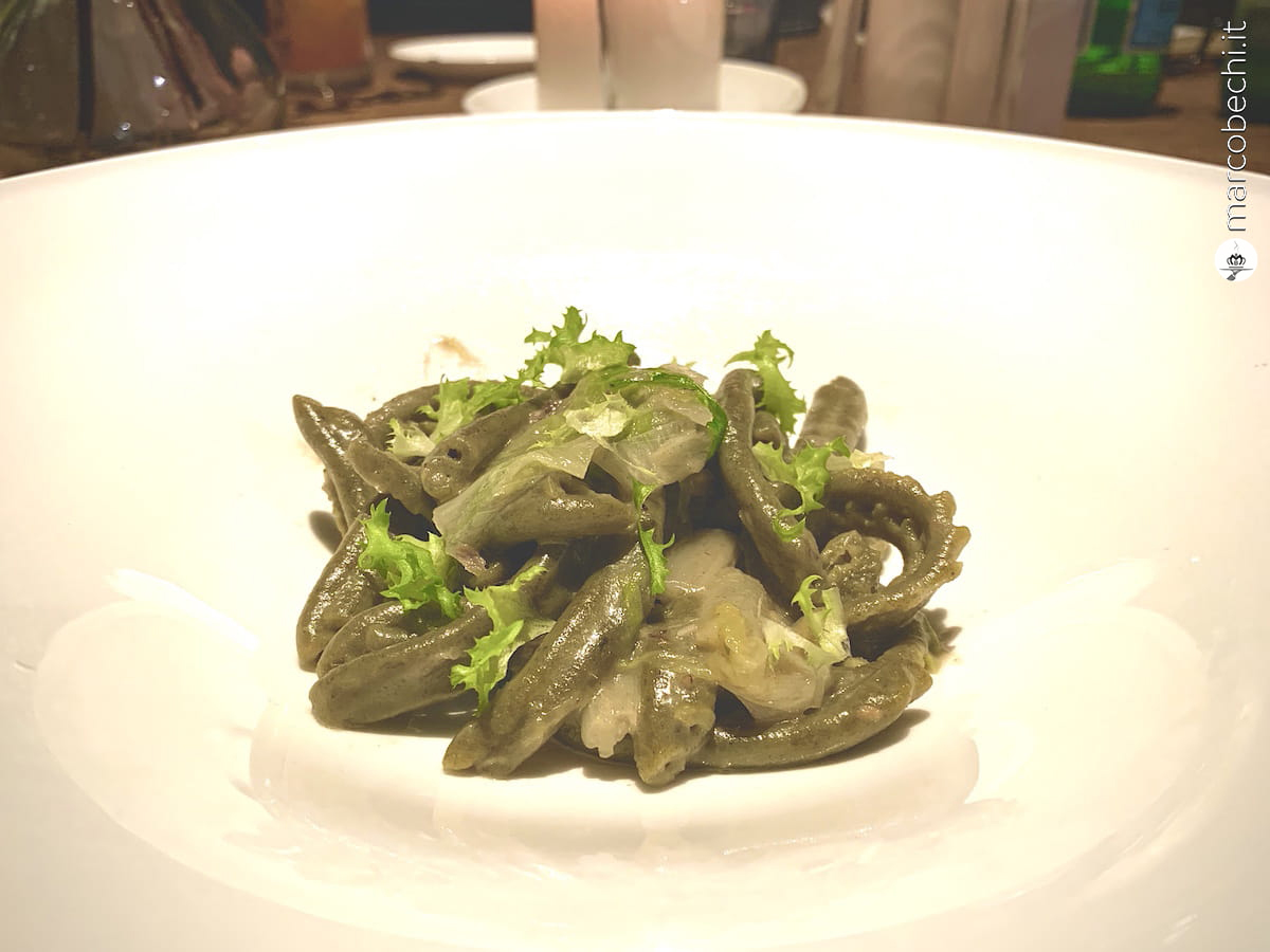 Casarecce alle alghe nori, scarola, acciuga e limone de La Ménagère