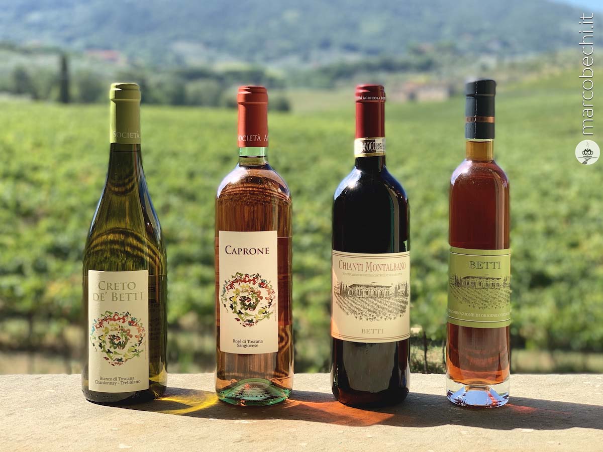 La selezione dei vini della Fattoria Betti a Quarrata - Pistoia
