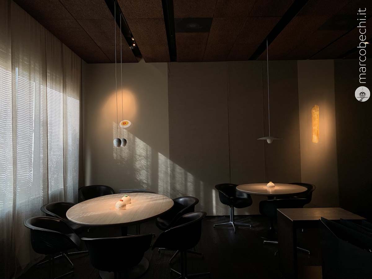 La sala de Le Calandre - chef Massimiliano Alajmo