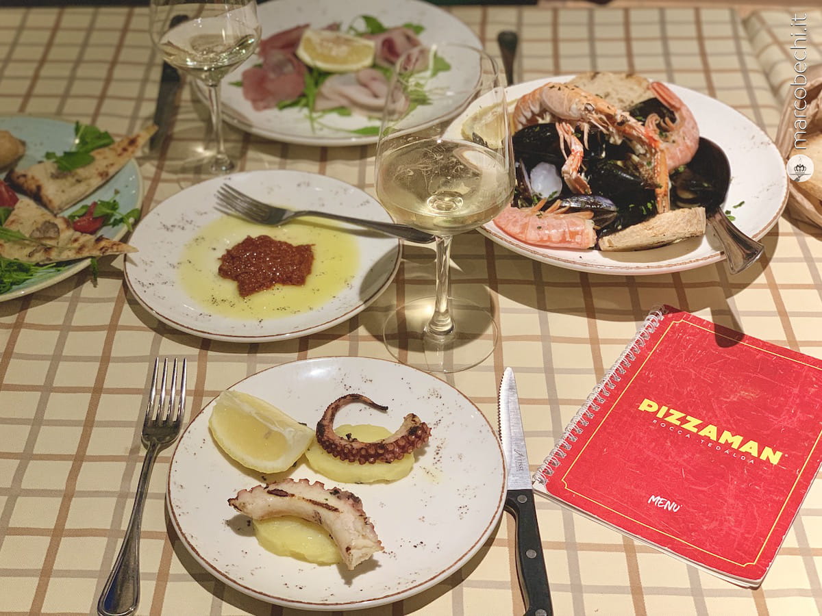 L'antipasto da Pizzaman a Firenze ora anche pesce