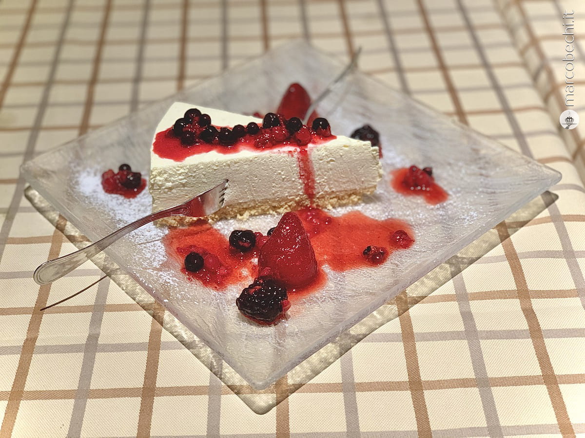 Il cheese cake ai frutti di bosco di Pizzaman