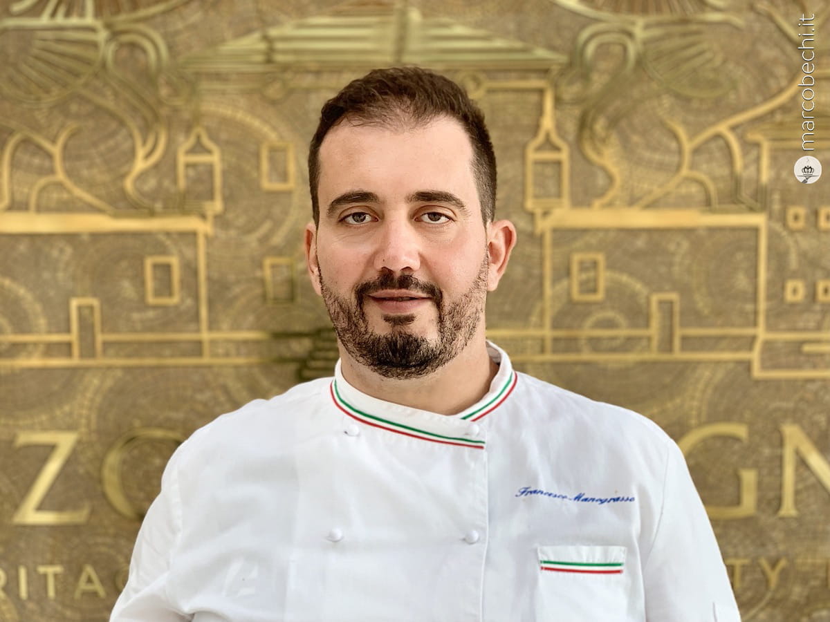 Lo chef Francesco Manograsso de Il Palazzo di Varignana - Resort e SPA