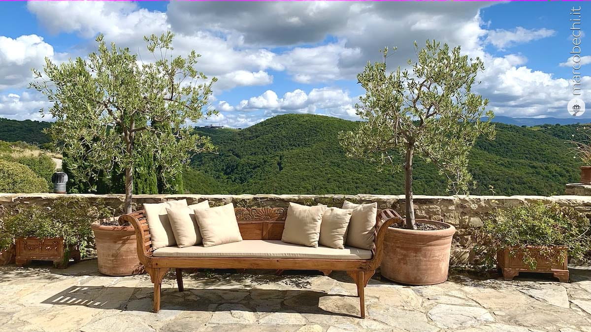 L'ampia vista dal bastione del Castello di Vicarello - Dimora storica in Maremma