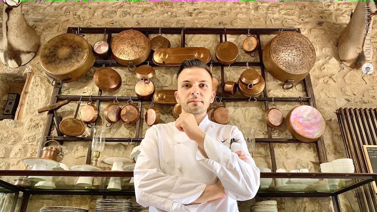 Lo chef Kevin Luigi Fornoni de Il Castello di Vicarello - Dimora storica in Maremma