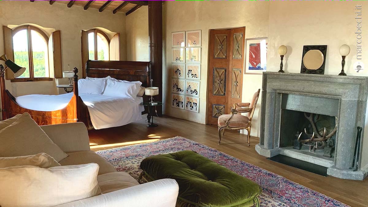 Una delle suites in cui l'arte regna sovrana Una delle suites in cui l'arte regna sovrana