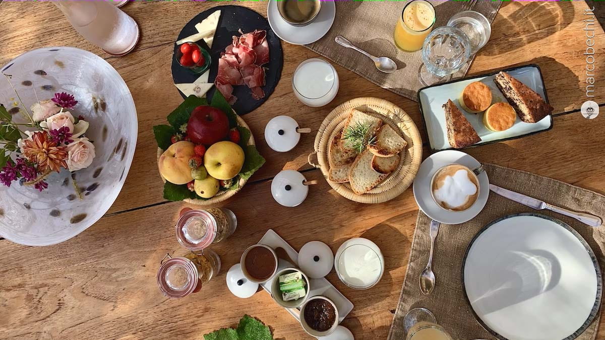 La colazione al Castello di Vicarello
