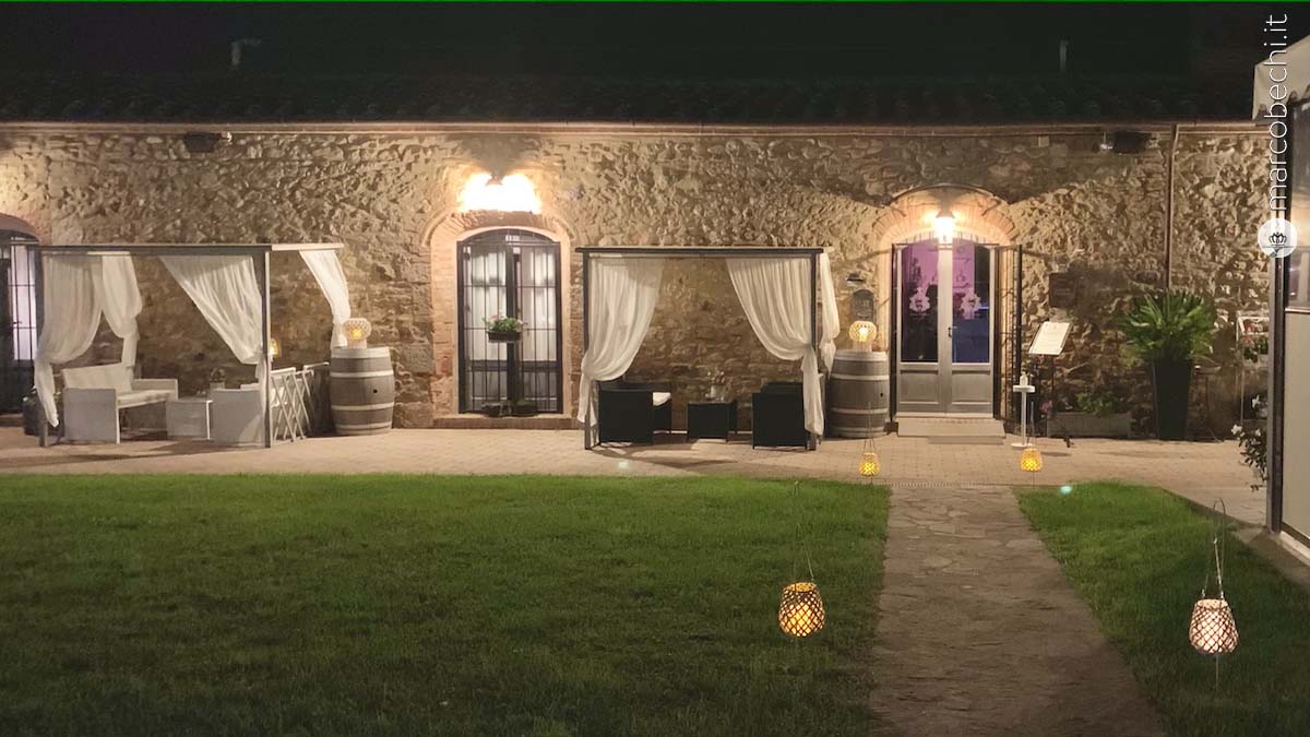 L'ingresso de La Sosta del Cavaliere a Sovicille - Siena