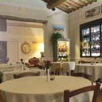 La sala de La Sosta del Cavaliere a Sovicille - Siena