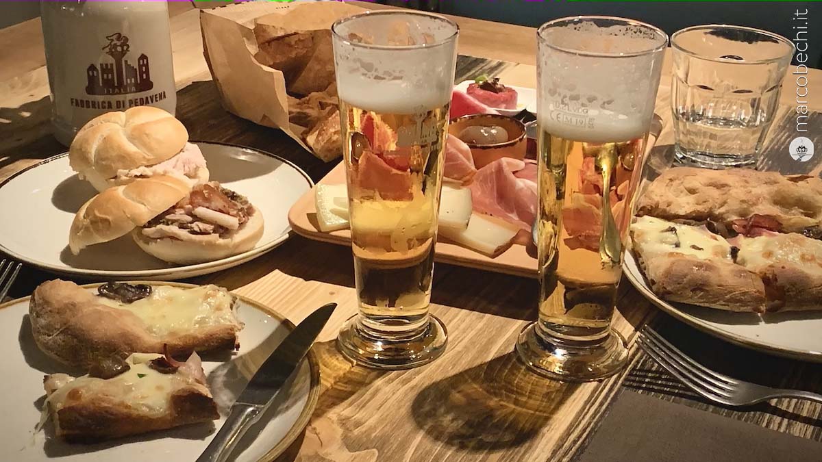Assaggi alla Birreria Pedavena