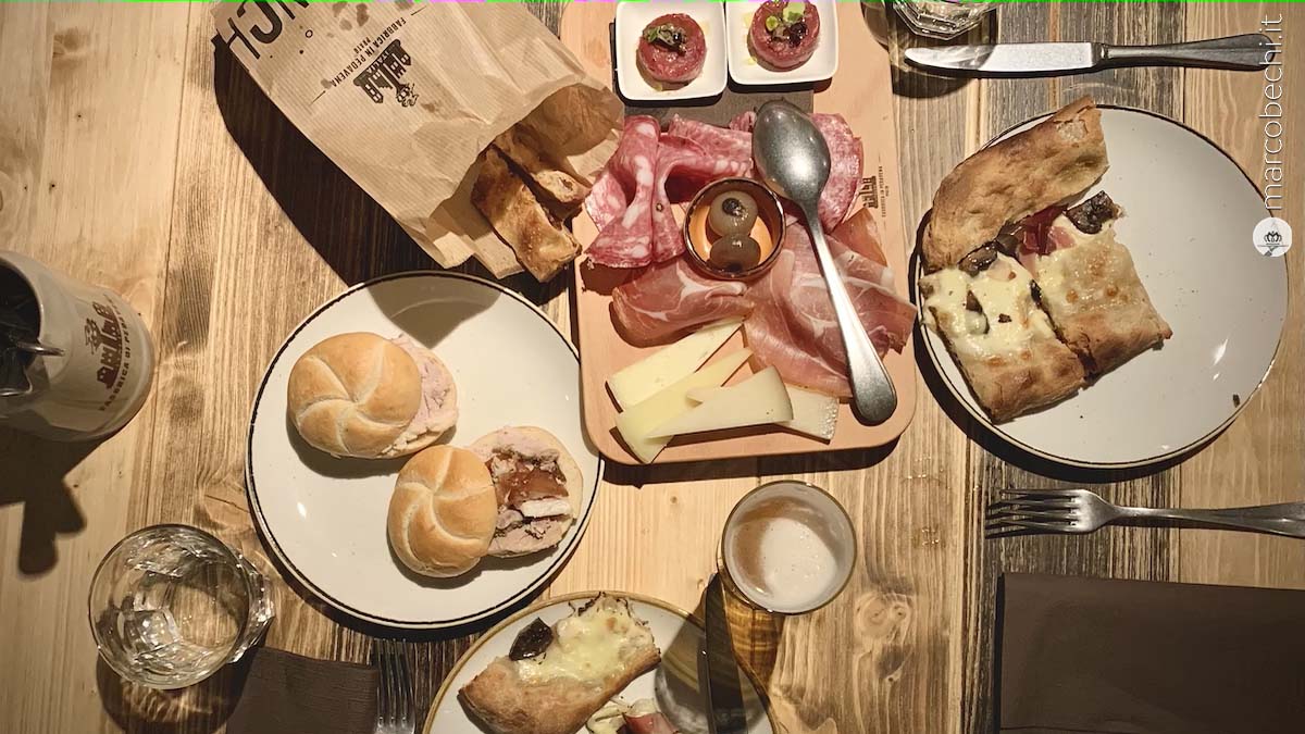 Assaggi alla Birreria Pedavena