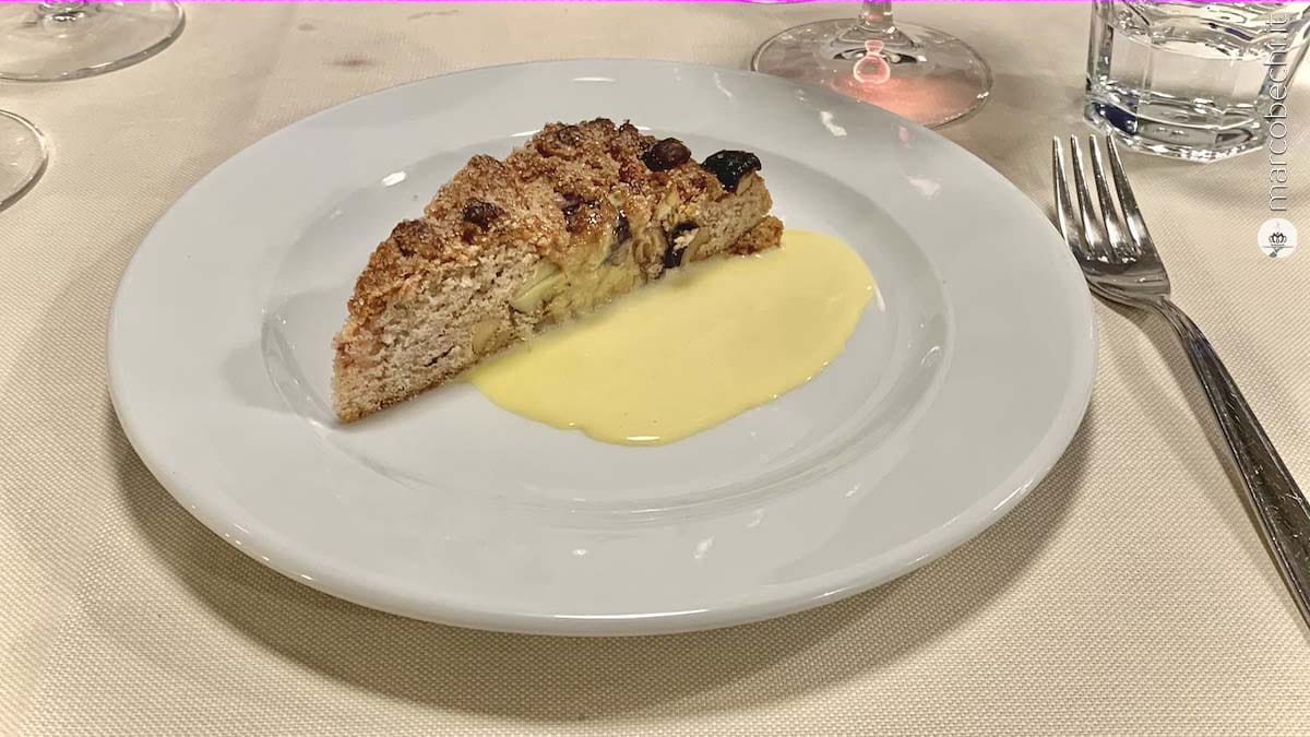 La schiaccia riaca dell'Elba dell'Osteria Pratellino - Cucina Fiorentina