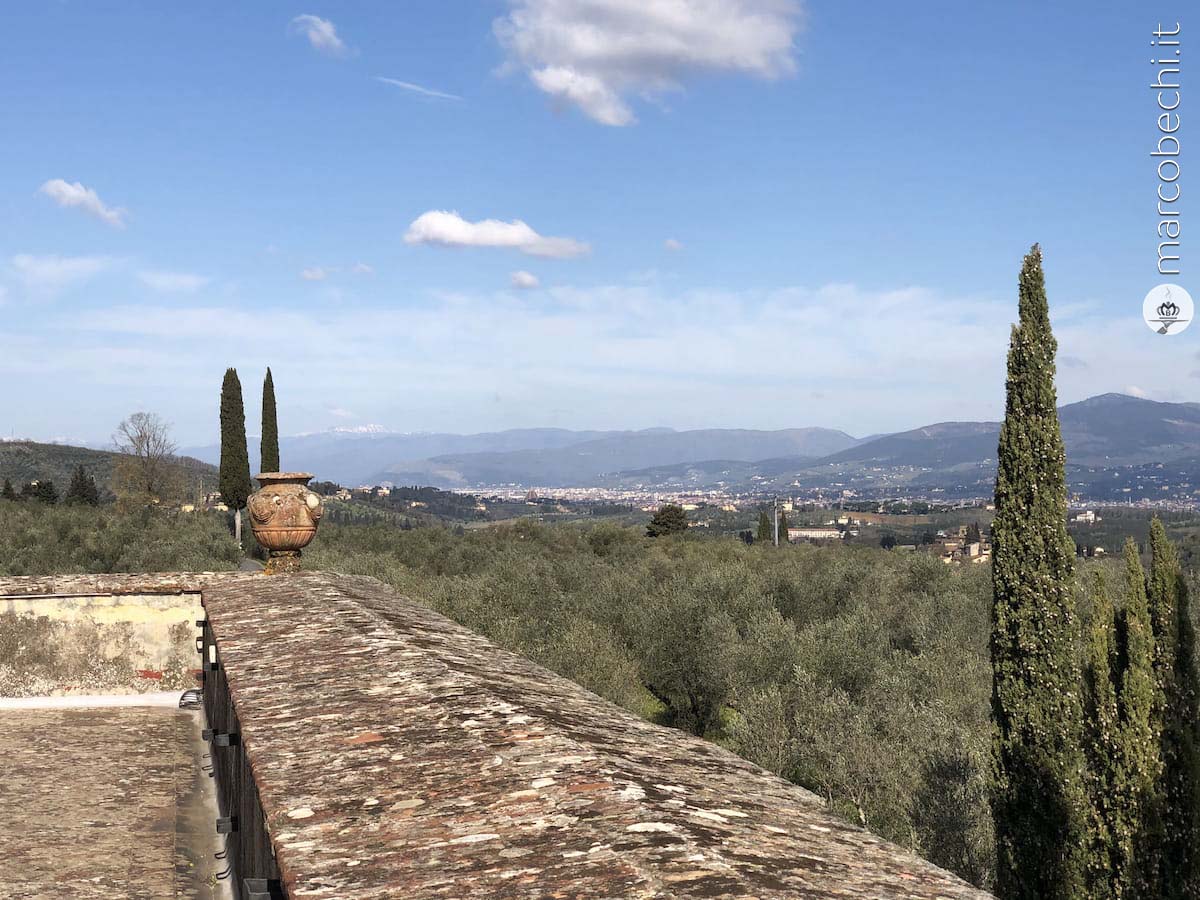 Firenze sullo sfondo dalla Villa Medicea di Lilliano