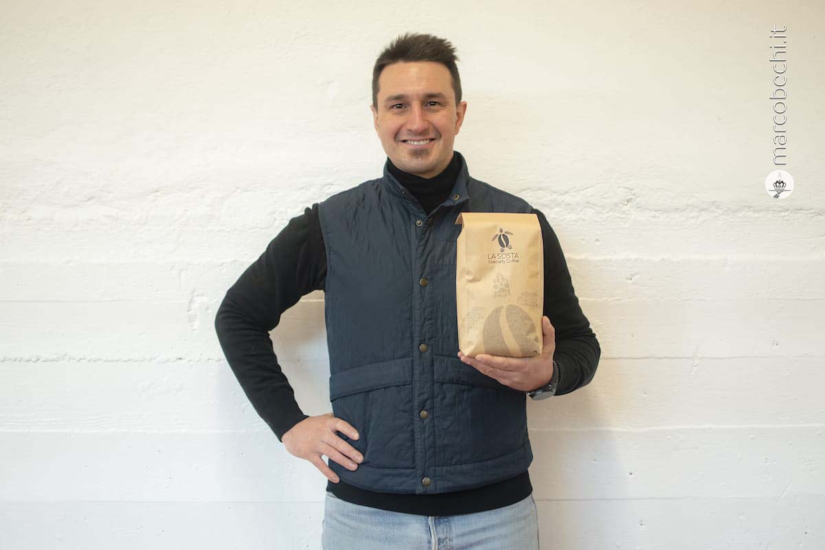Simone Guidi, l'ideatore de LA SOSTA Specialty Coffee