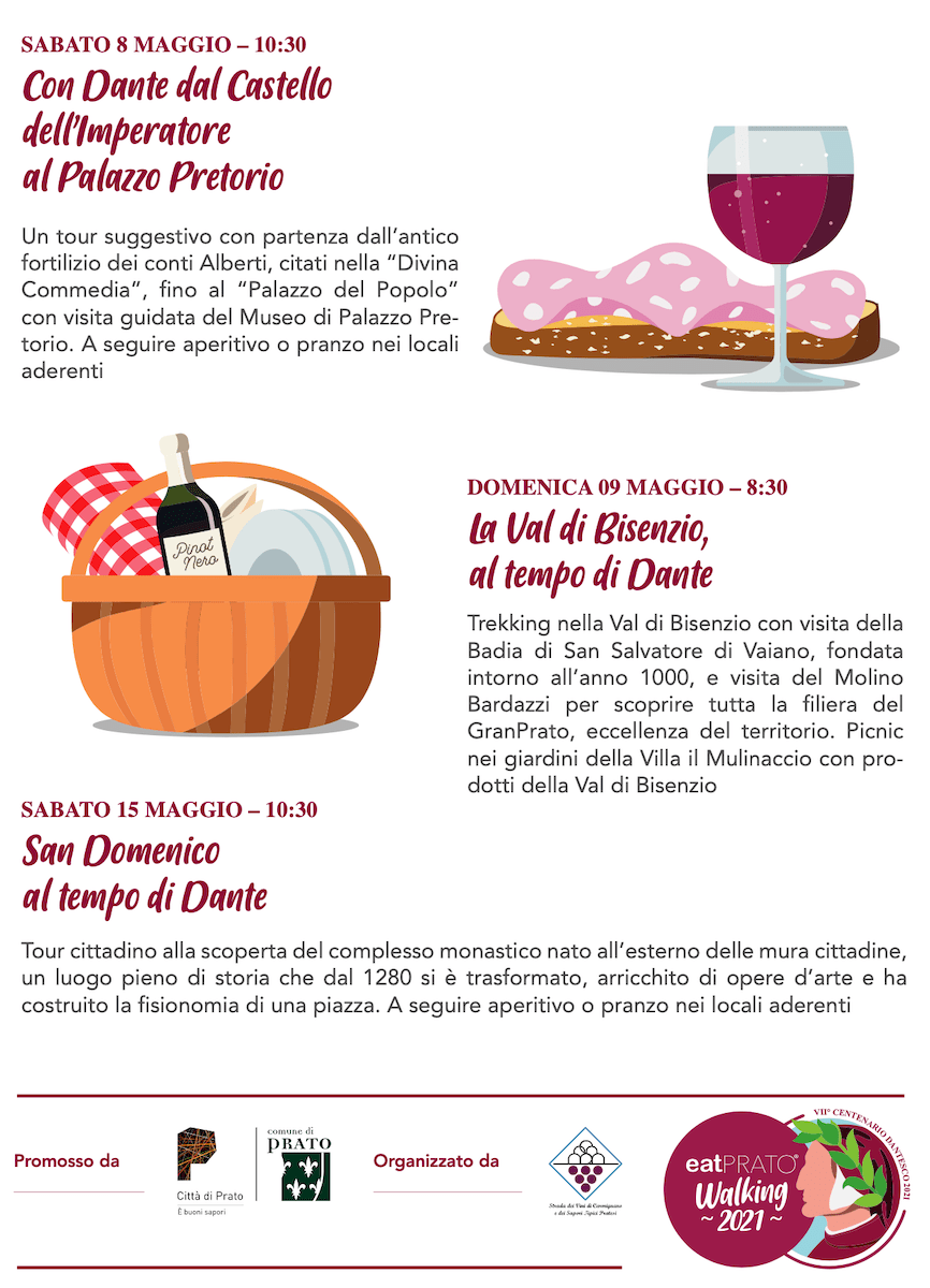EatPrato Walking 2021 dall'8/5 al 6/6