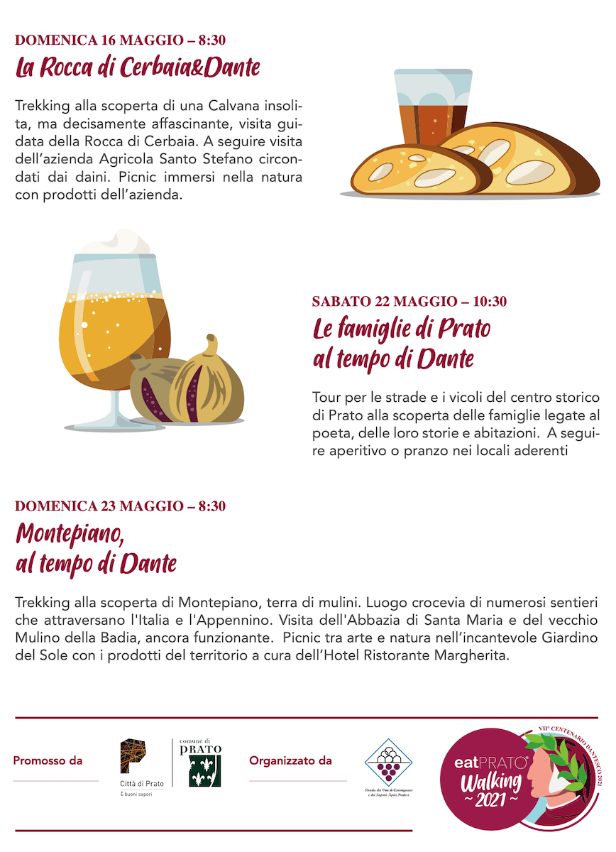 EatPrato Walking 2021 dall'8/5 al 6/6