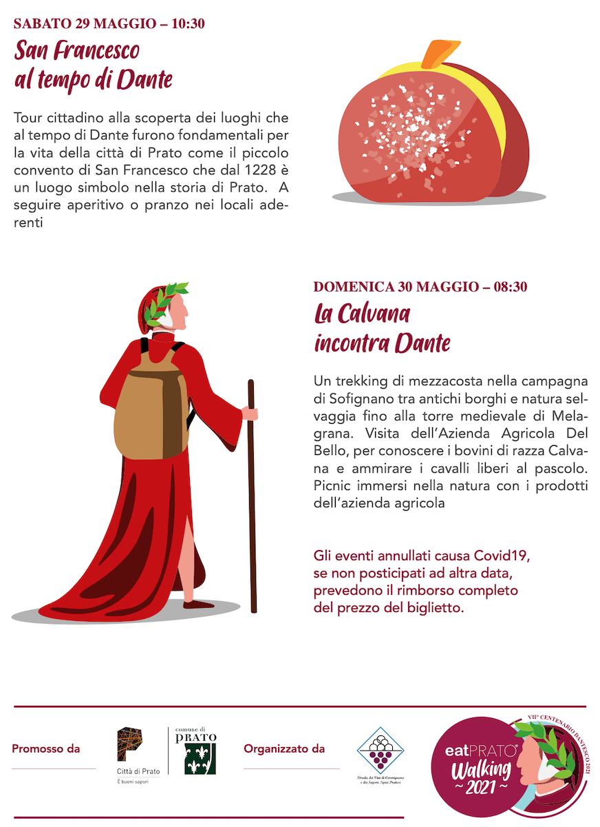 EatPrato Walking 2021 dall'8/5 al 6/6