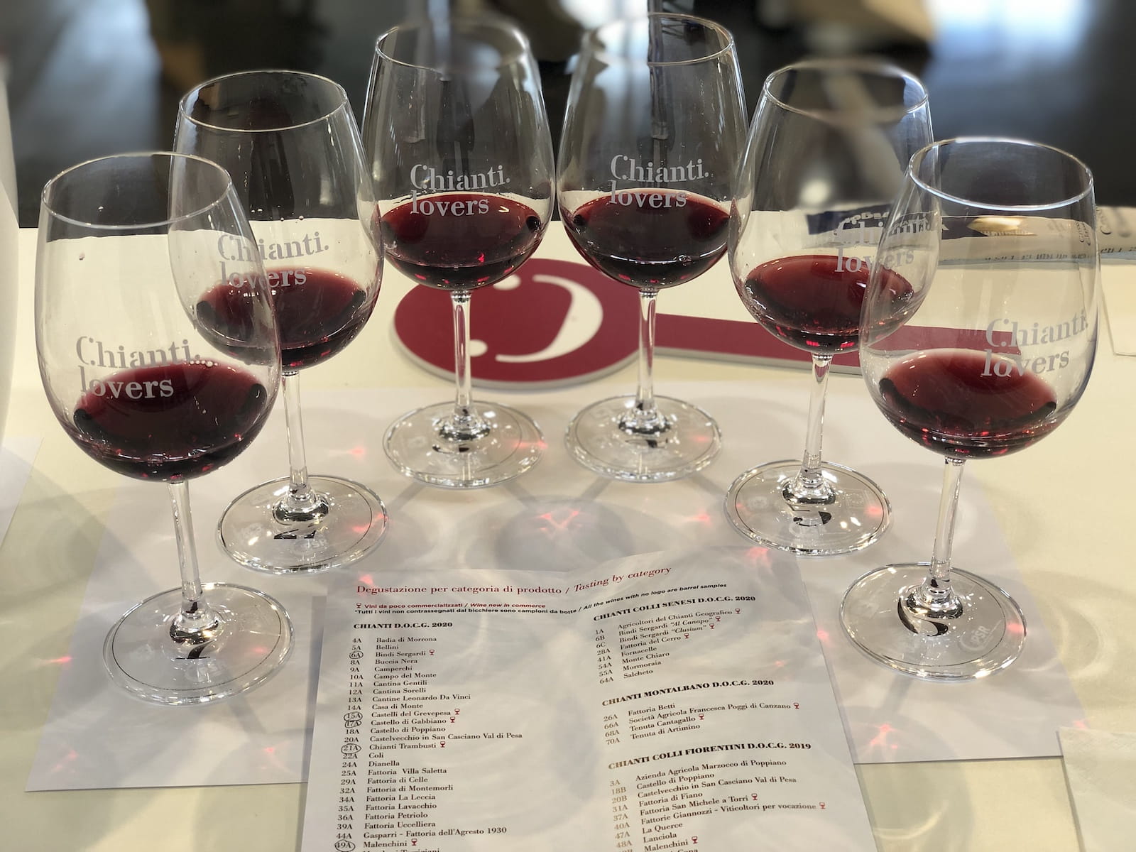Un momento degli assaggi a Chianti Lovers