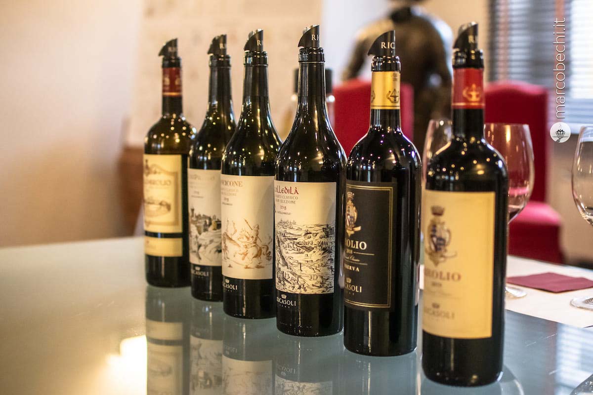 I vini di Barone Ricasoli in degustazione