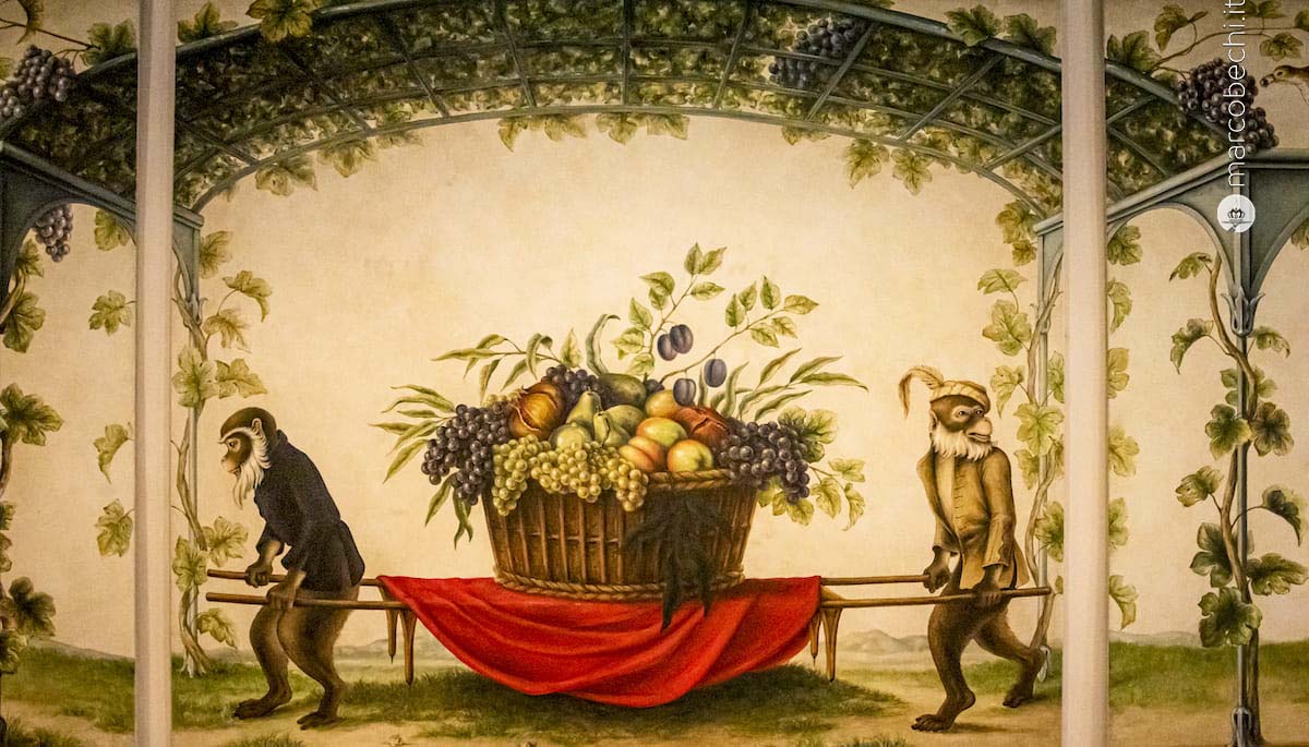 Un'allegoria all'interno della cantina di Barone Ricasoli