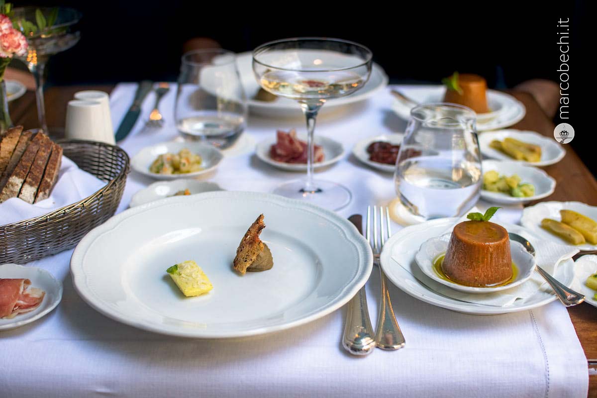 Gli antipasti del Cibrèo Caffè dove spicca il Patè del Cibrèo