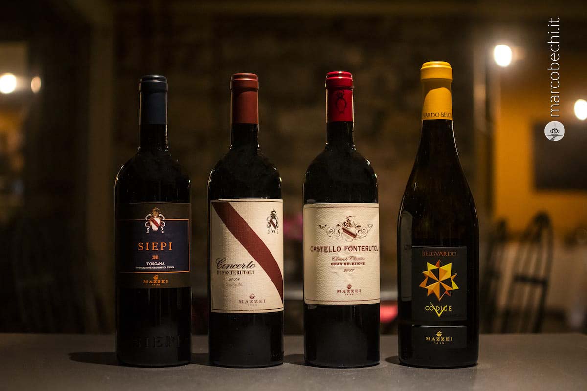 I vini abbinati alla cena