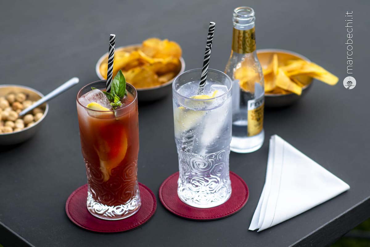 I cocktail nel parco di Villa San Michele