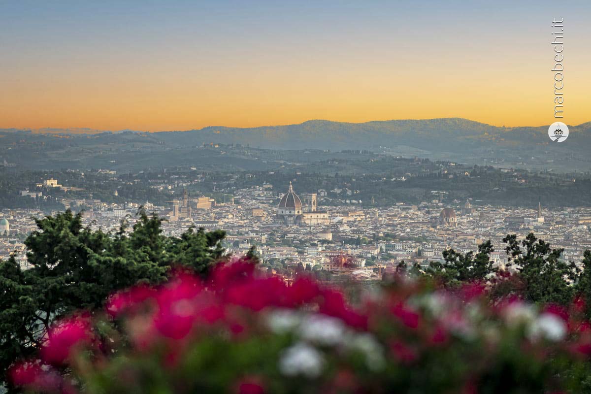 Il panorama di Firenze da Villa San Michele