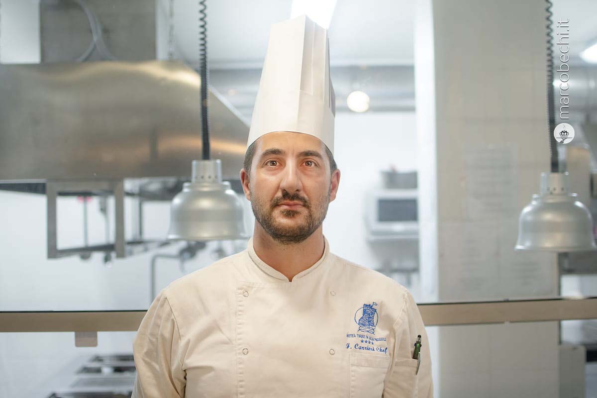 Lo chef Francesco Carrieri
