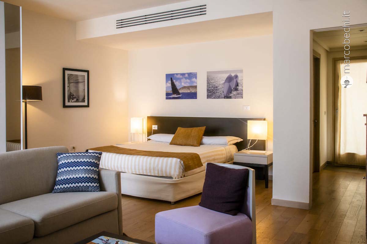 Una delle camere del Marina di Scarlino Resort
