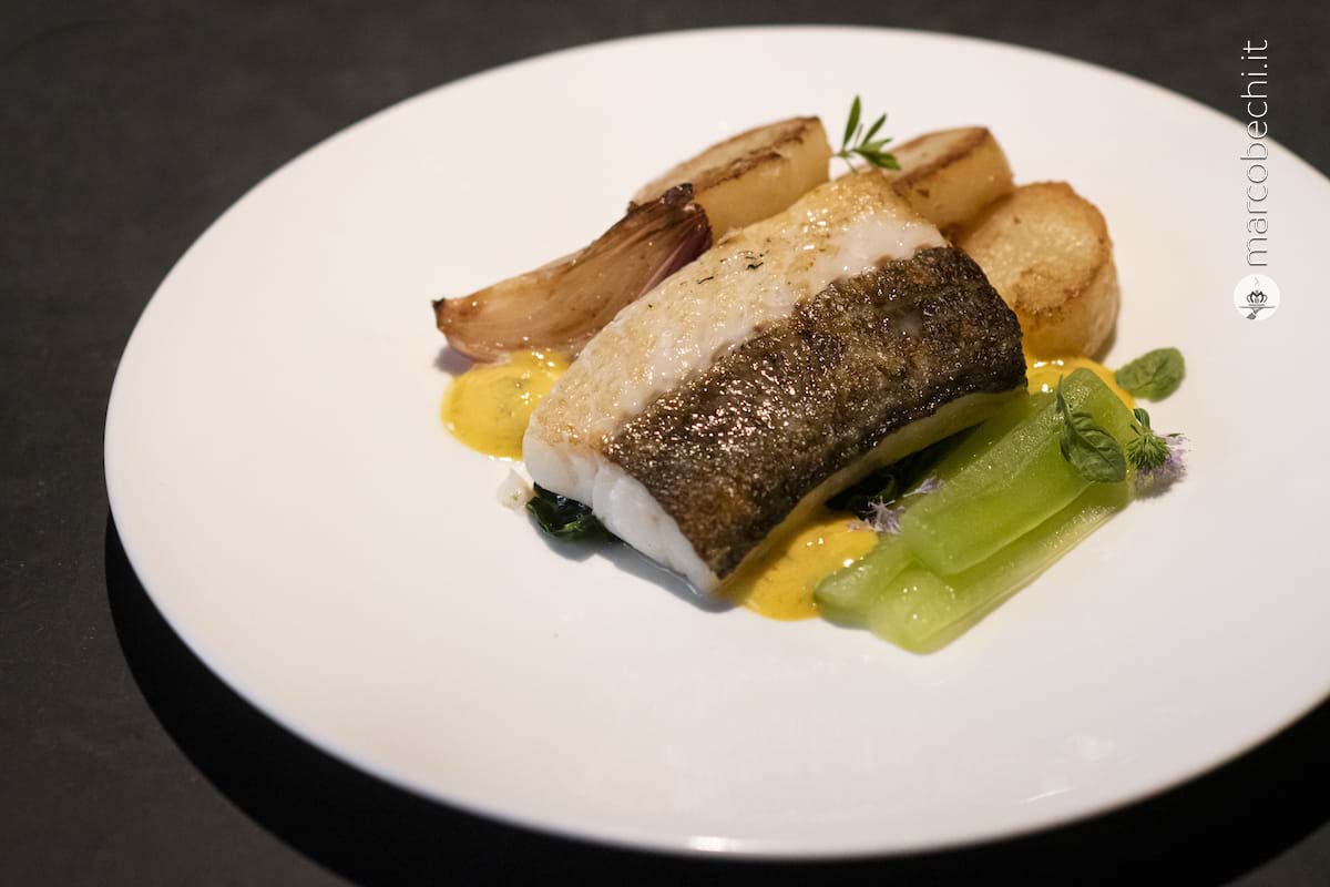 Baccalà arrosto, verdure, salsa tartara