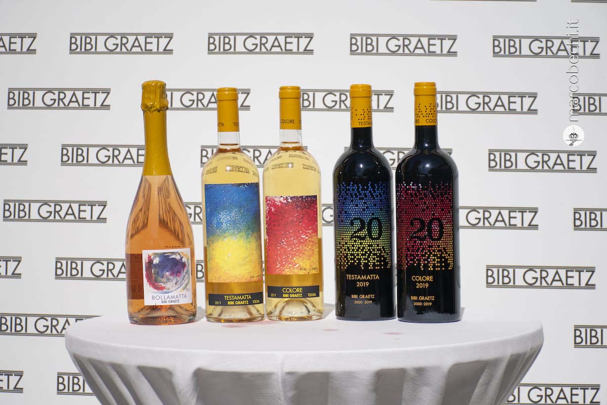 I vini degustati nel corso del pranzo
