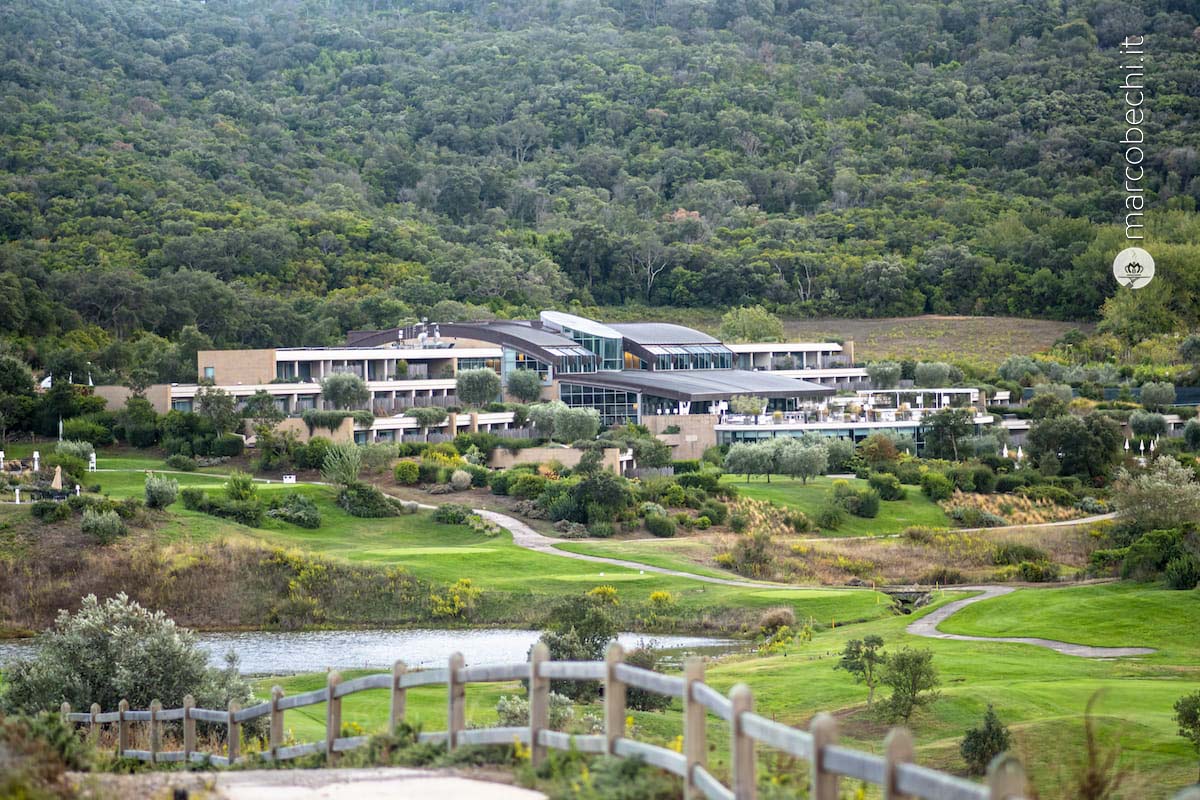 L'Argentario Golf Resort visto dai campi da golf