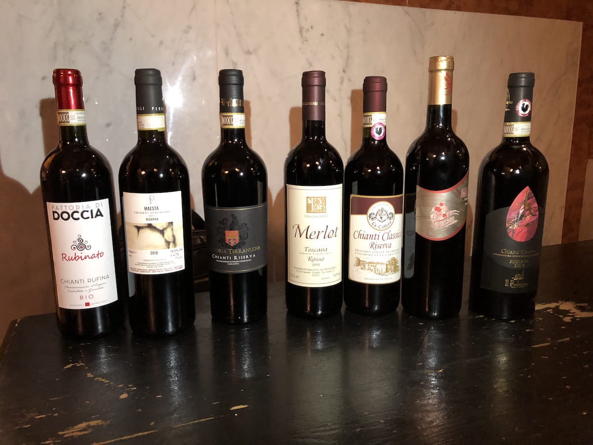 I vini in degustazione Generazione Sangiovese, i magnifici 7 del sangiovese toscano