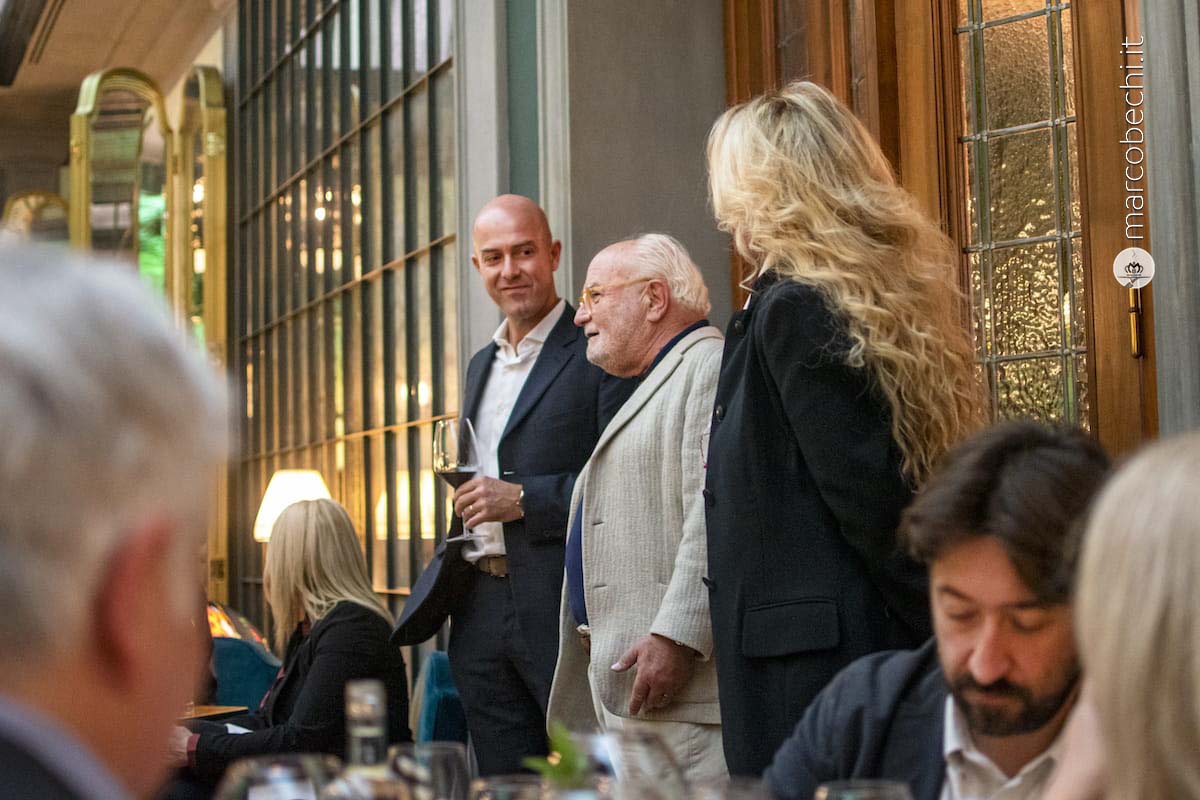 L'enologo Emiliano Falsini, Gianni Mercatali e Maria Fittipaldi