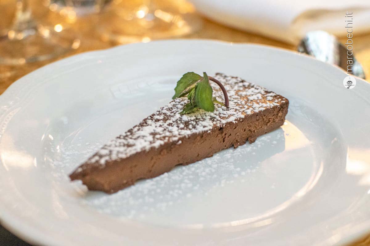 La torta al cioccolato