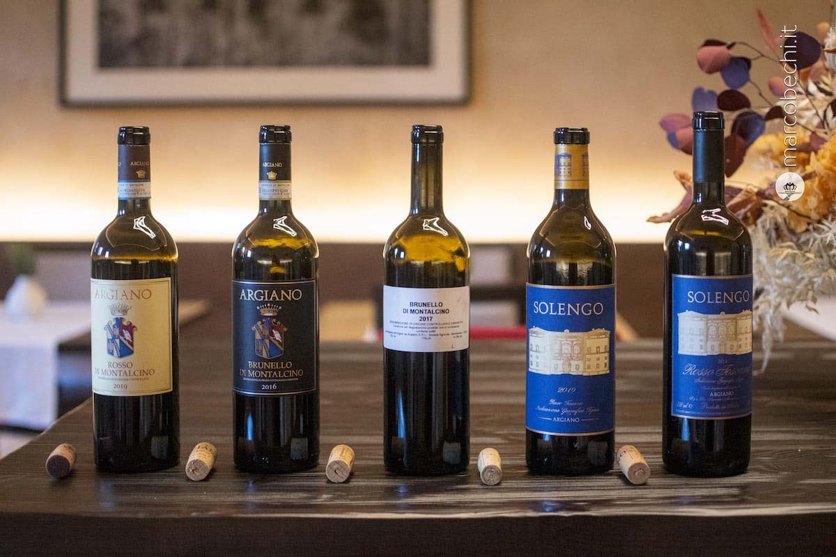I vini di Argiano in degustazione
