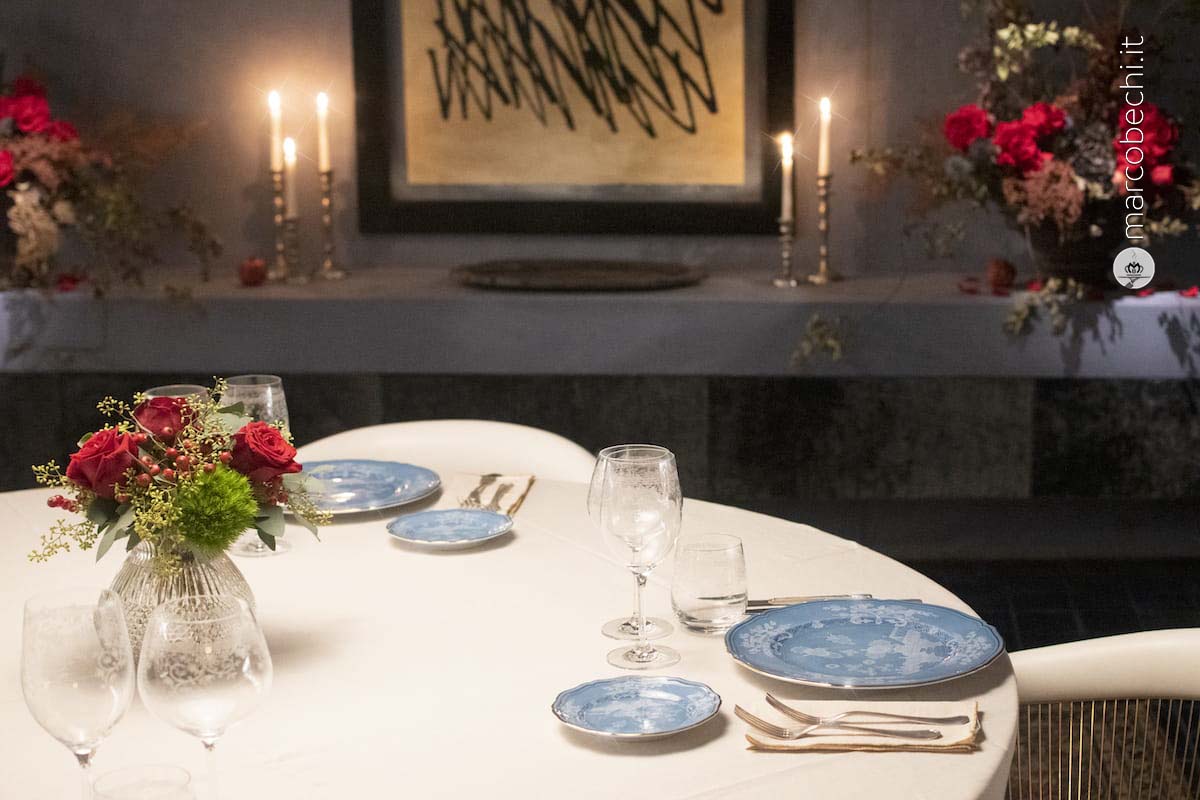 Il tavolo privato con vista della cucina