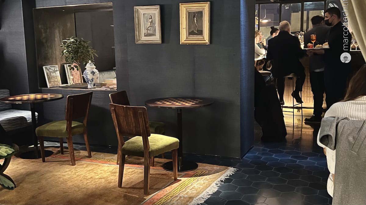 Un angolo del bar de La Menagere