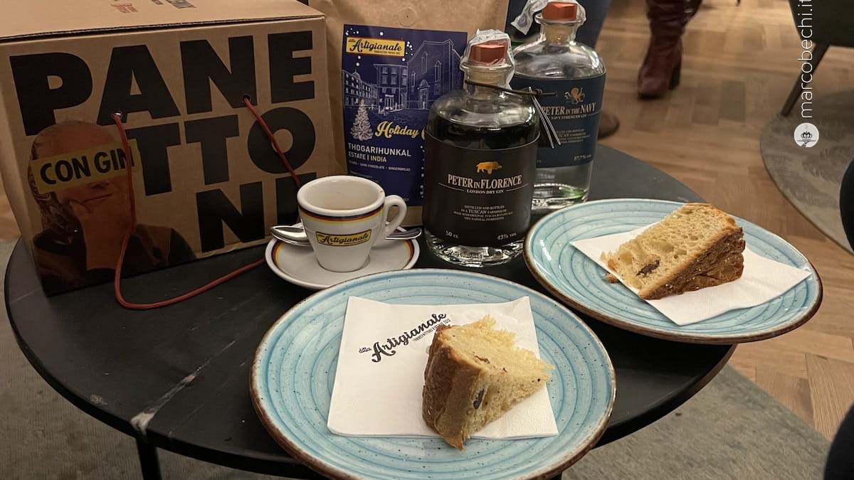 Panettone Peter in Forno con caffè di Ditta Artigianale
