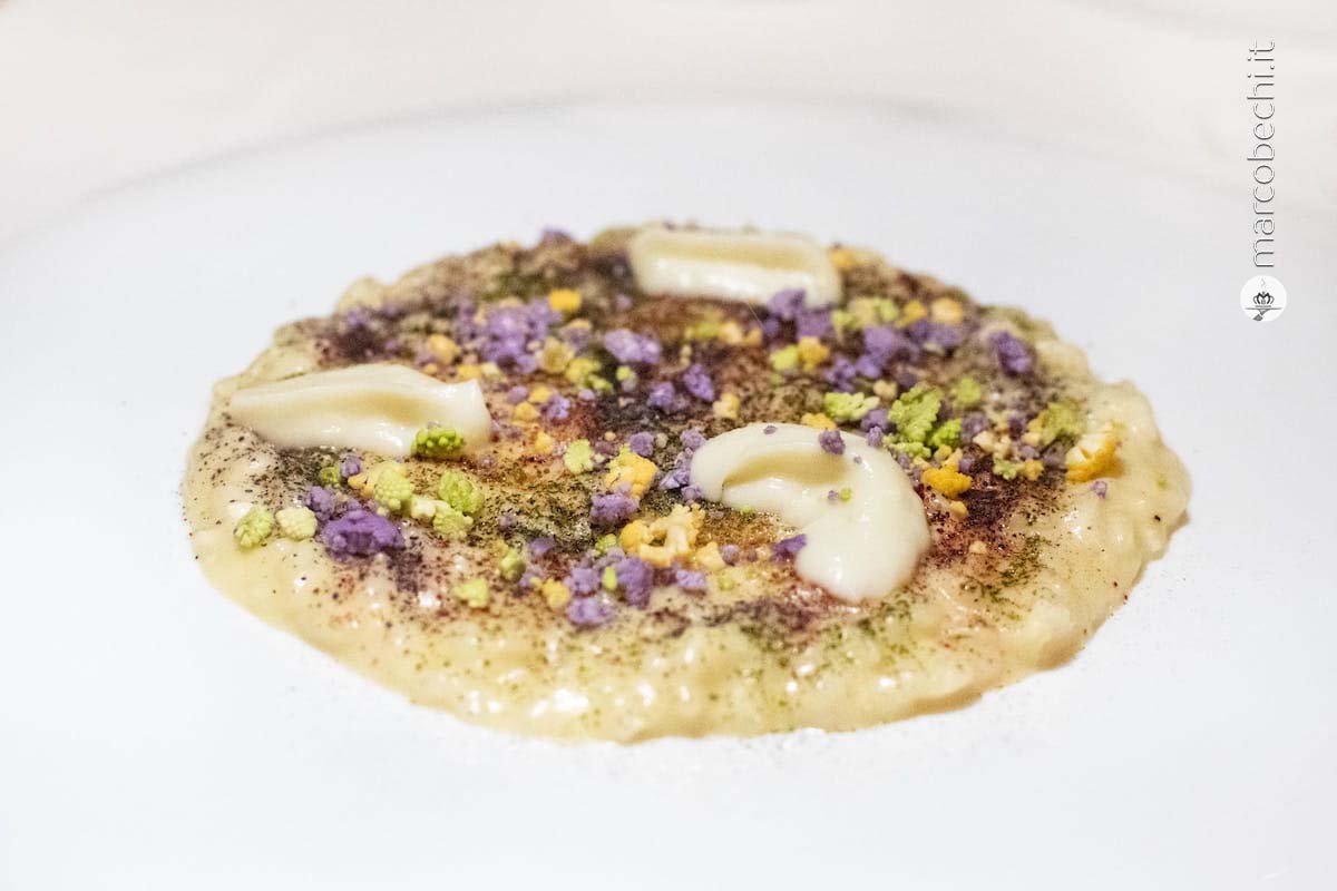 Risotto leggermente affumicato e cavoli di stagione