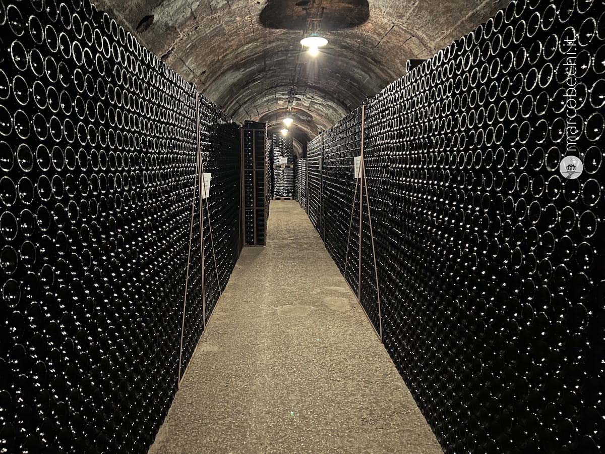 La cantina storica scavata nel tunnel