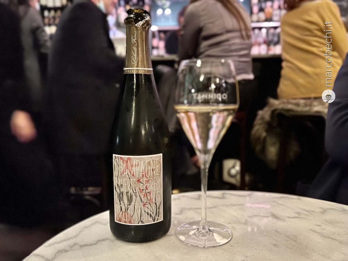 Tannico Wine Bar la partenza con lo champagne