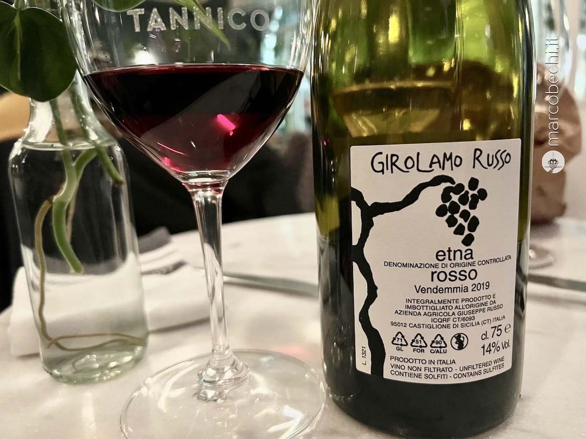 L'Etna rosso di Tannico Wine Bar